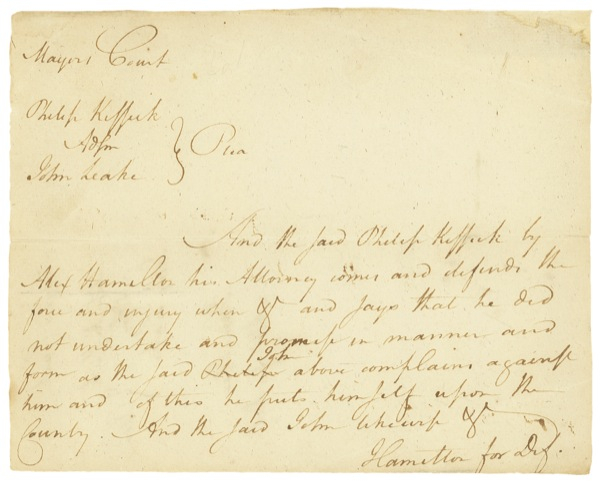 Lot 246 Alexander Hamilton