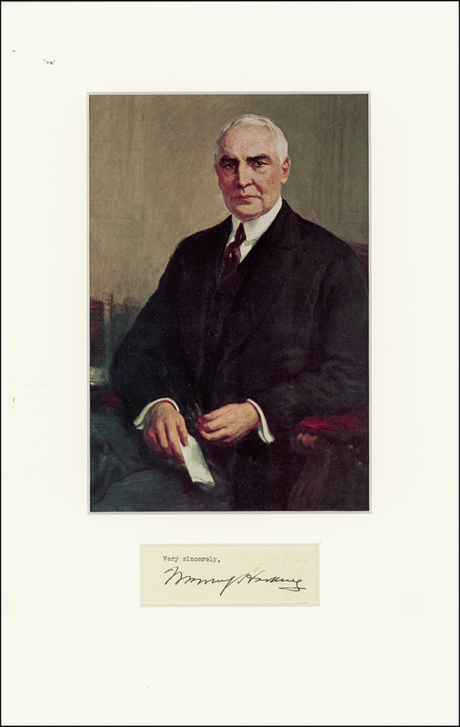 Lot 76 Warren G. Harding