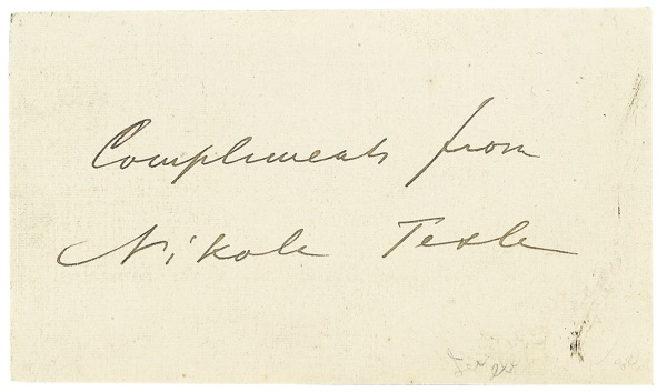 Lot 302 Nikola Tesla