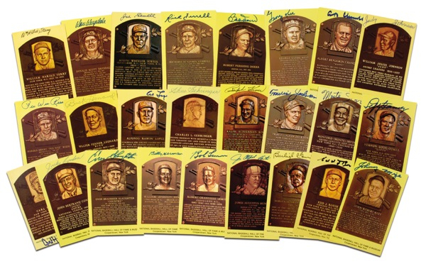 Lot 1243 Baseball Hall of Famers