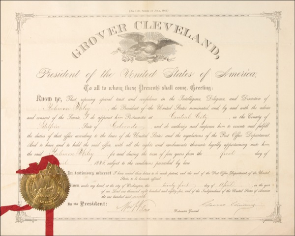 Lot 28 Grover Cleveland