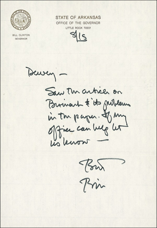 Lot 33 Bill Clinton