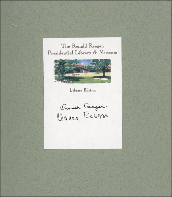 Lot 134 Ronald and Nancy Reagan
