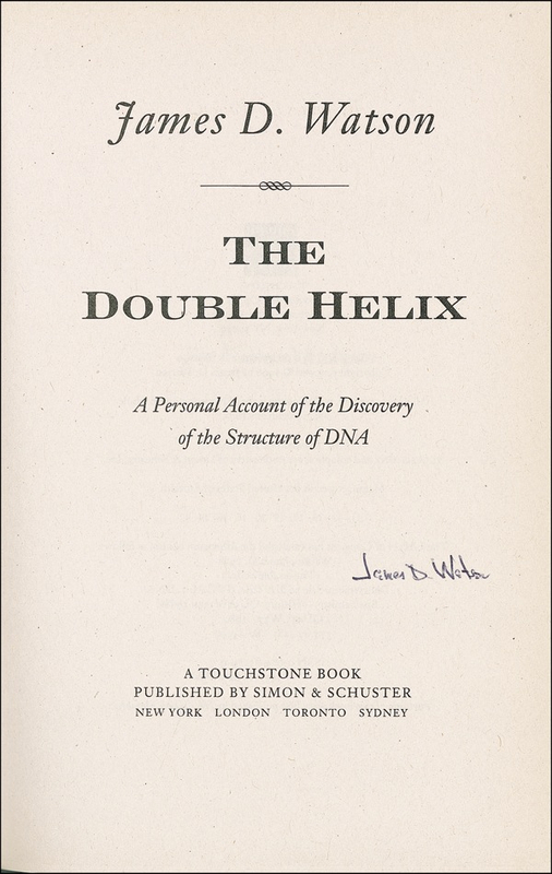 Lot 315 James D. Watson