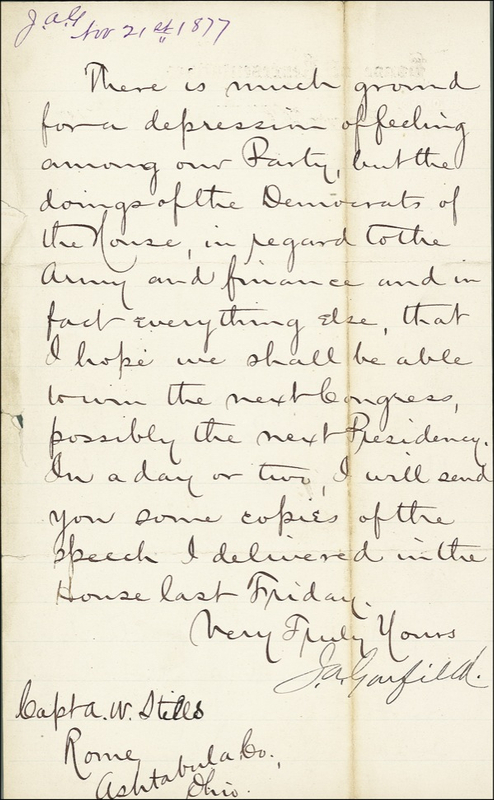 Lot 69 James A. Garfield