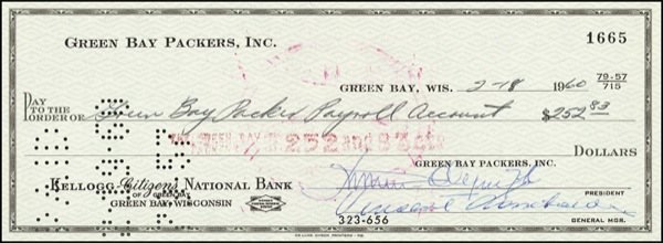 Lot 1392 Vince Lombardi