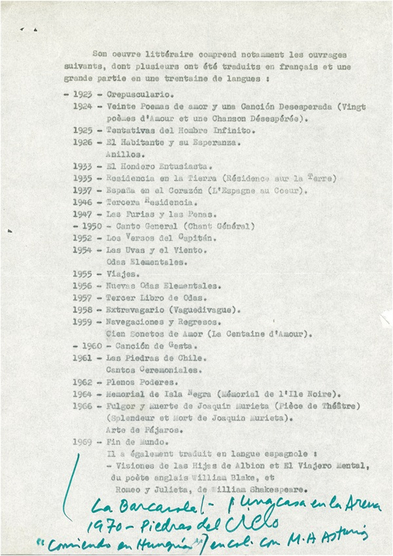 Lot 525 Pablo Neruda