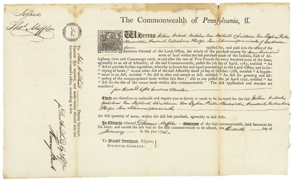 Lot 270 Thomas Mifflin