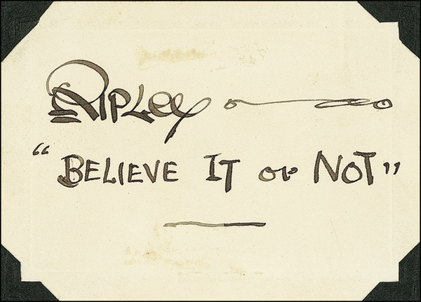 Lot 585 Robert Ripley