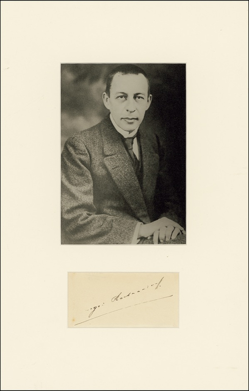 Lot 749 Sergei Rachmaninoff