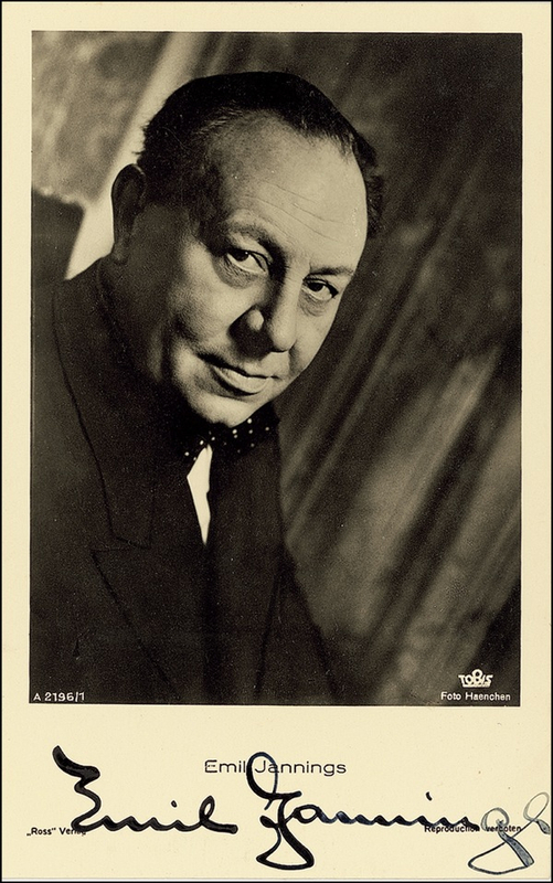 Lot 1003 Emil Jannings