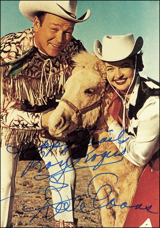 Lot 1100 Roy Rogers and Dale Evans