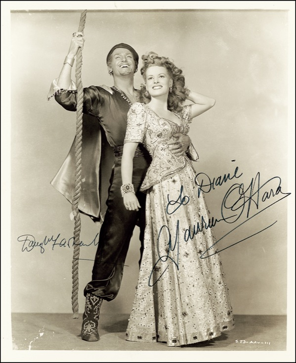 Lot 924 Douglas Fairbanks, Jr. and Maureen O’Hara