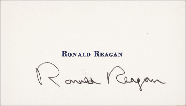 Lot 132 Ronald Reagan