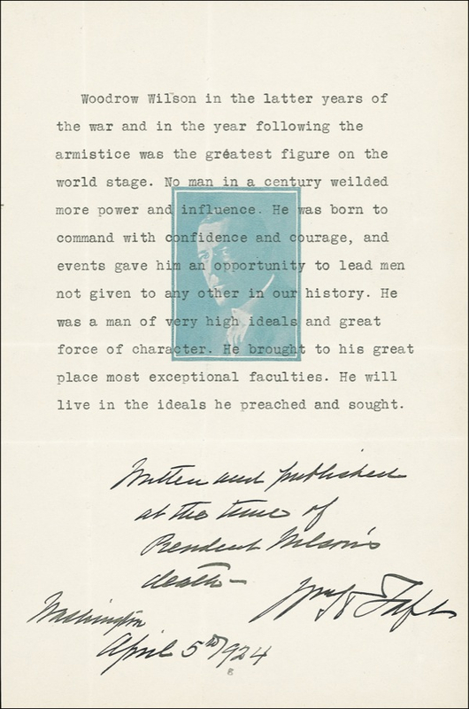 Lot 153 William H. Taft