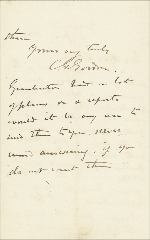 Lot 347 Charles “Chinese” Gordon