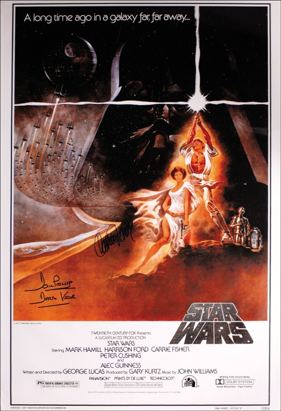Lot 1142 Star Wars: Prowse and Fisher