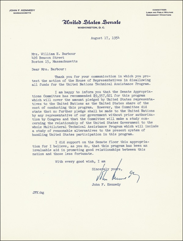 Lot 95 John F. Kennedy