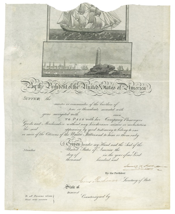 Lot 117 James K. Polk and James Buchanan