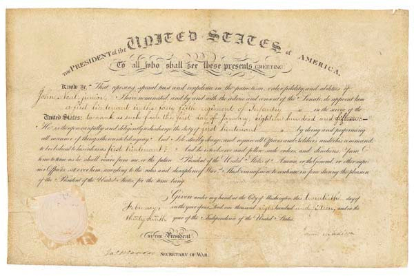 Lot 101 James Madison and James Monroe
