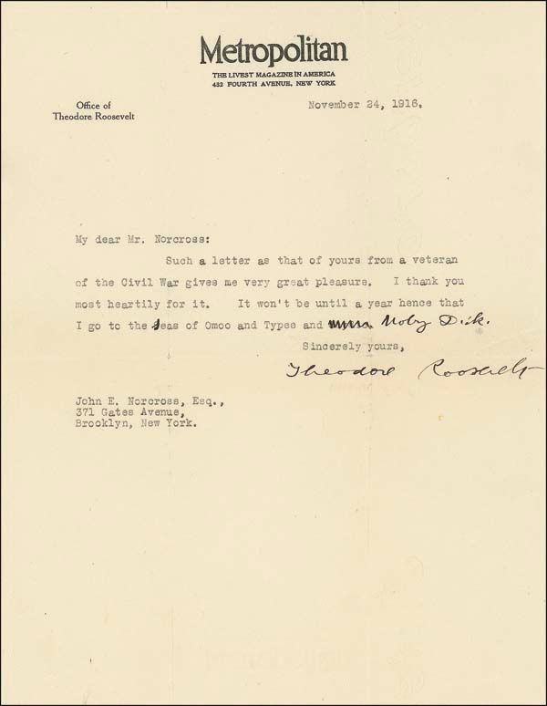 Lot 149 Theodore Roosevelt