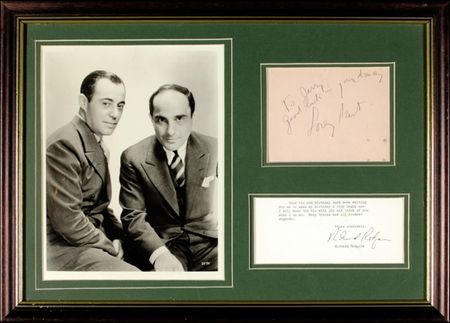 Lot #753 Richard Rodgers and Lorenz Hart - Image 1