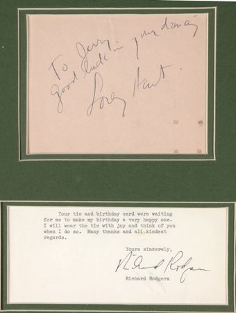 Lot #753 Richard Rodgers and Lorenz Hart - Image 3