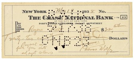 Lot #568 Thomas Wolfe - Image 1