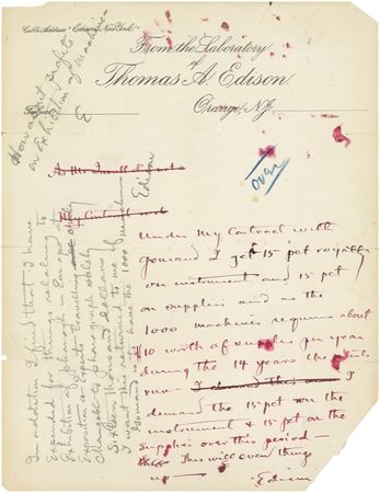 Lot #222 Thomas Edison - Image 1
