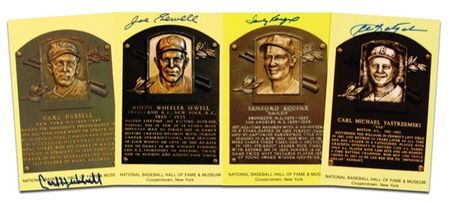 Lot #1242 Baseball Hall of Famers - Image 1