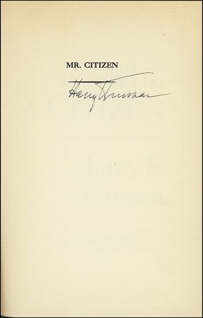 Lot #159 Harry S. Truman - Image 1