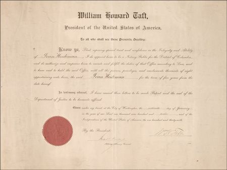 Lot #152 William H. Taft - Image 1