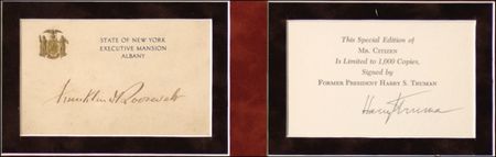 Lot #136 Franklin D. Roosevelt and Harry S. Truman - Image 3