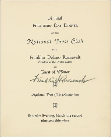 Lot #144 Franklin D. Roosevelt - Image 1