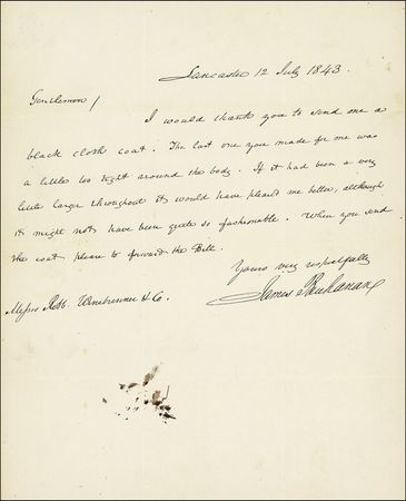 Lot #6 James Buchanan