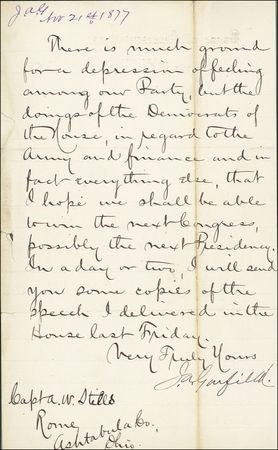 Lot #69 James A. Garfield - Image 1