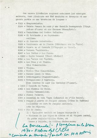 Lot #525 Pablo Neruda - Image 1