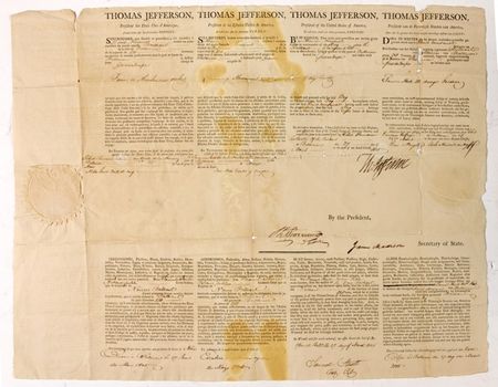 Lot #89 Thomas Jefferson and James Madison - Image 1