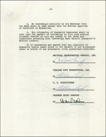 Lot #863 William “Hoppy” Boyd - Image 1