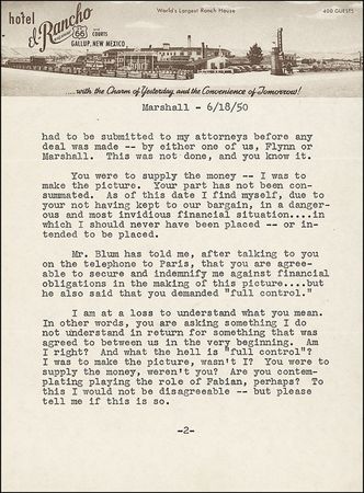 Lot #931 Errol Flynn - Image 2