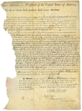 Lot #1 John Adams and John Marshall