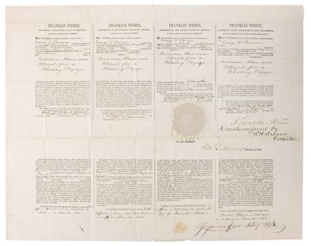 Lot #66  Four-language Ship?s Papers: Franklin Pierce - Image 3