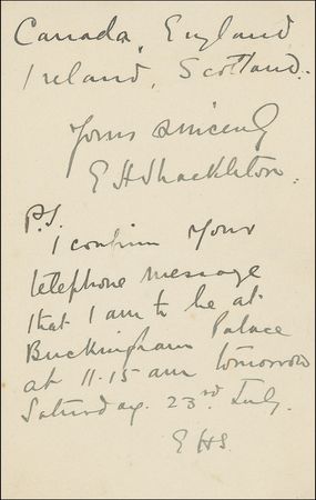 Lot #298 Ernest Shackleton - Image 3