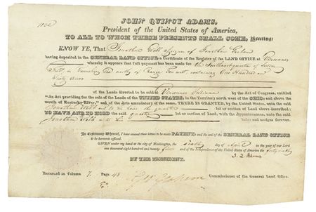 Lot #3 John Quincy Adams