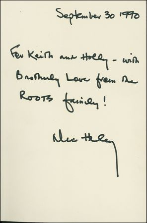 Lot #411 Alex Haley - Image 1