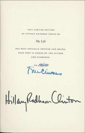 Lot #33 Bill and Hillary Clinton