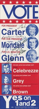 Lot #10 Jimmy Carter and Walter Mondale