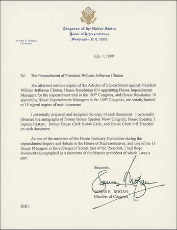 Lot #40 Clinton Impeachment - Image 2
