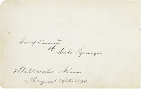 Lot #252 Cole and Jim Younger - Image 2