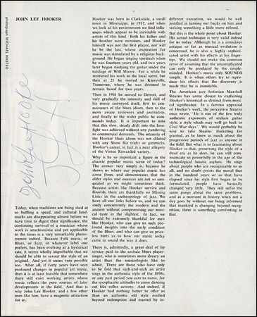 Lot #574 Blues Greats: Hooker and Dupree - Image 2